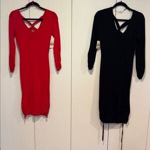 Elegant Red and Black Women's Dresses